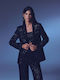 Sou Women's Blazer Blazer with Sequins