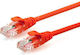 U/UTP Cat.5e (Gigabit) Мрежов Кабел Ethernet 1м Червен