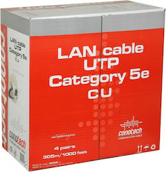 Conotech U/UTP Cat.5e Καλώδιο Ethernet 305m Γκρι Conotech U/UTP Cat.5e Καλώδιο Ethernet 305m Γκρι