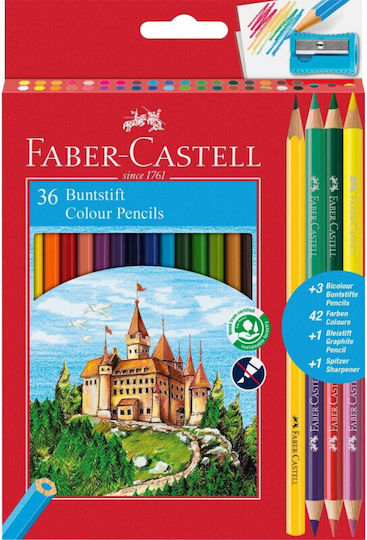 Faber-Castell Ξυλομπογιές Σετ 36 χρώματα