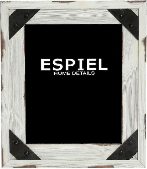 Espiel Wall-mounted Wooden Photo Frame with White Frame