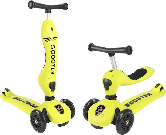Kinderroller 3-Rad mit Sitz für 18 Monate Gelb