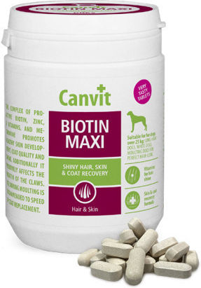 Canvit Biotin Maxi Πολυβιταμίνες Σκύλου 166 tabs για Δέρμα & Τρίχωμα