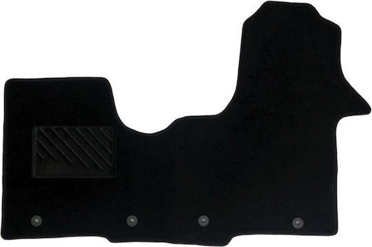 Car Mats Carpet Medium Quality Black Compatible Opel Vivaro B Commercial Model 2014-2019 1 Piece