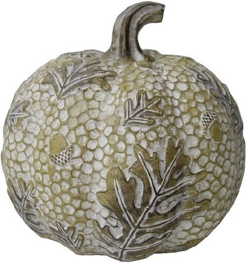 Decorative Tabletop Pumpkin Polyresin Beige Espiel 19.5x18.5cm Set 2 Pieces Material Polyresin Beige Espiel Vre212k2