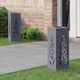 vidaXL Set of 2 Solar Lights Street Warm White ...