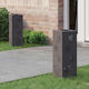 vidaXL Set of 2 Solar Lights Street Warm White ...