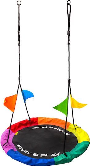 Meteor Leagăn Cuib Suspendată Metalică 110x110x110cm. Multicoloră