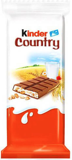 Kinder Country Σοκολάτα Φουντούκι 23.5gr 20τμχ