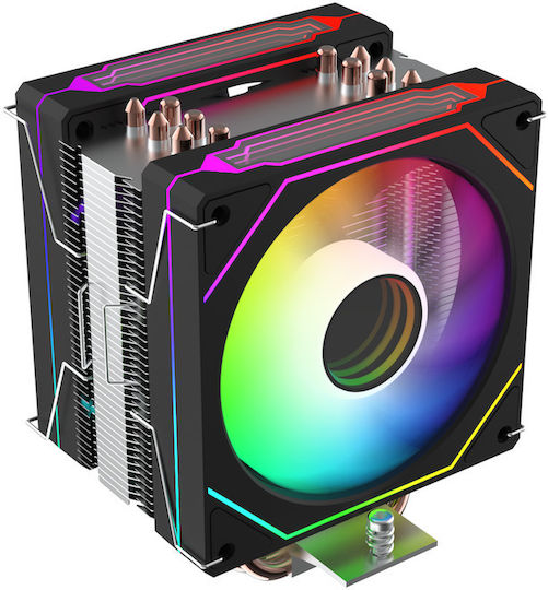 ProGaming TwinStorm X6 Cooler Procesor Ventilatoare de răcire CPU pentru Socket /A/M/4/A/M/5/1/2/0/0/1/1/5/x/1/7/0/0/ cu ARGB Iluminare