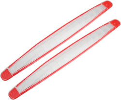 Set 2 Universal Transparent Protective Strips Car Bumper Door Durable Pvc Scratch Impact Resistant Self-adhesive Quick Installation 40x5.2 Cm Set 2 Pieces
