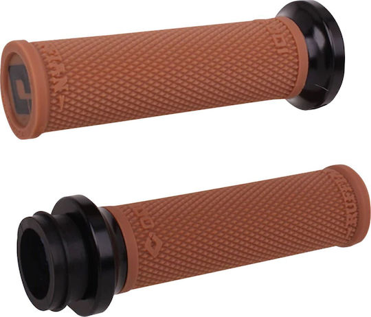Odi Grip Ghidon 25,4mm Ruffian Diamond Knurled Fără Flanșă Fără Waffle Throttle-by-wire Mediu Maro