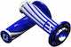 Odi Motorradlenkergriffe 22mm Emig 2.0 Cam Diamond Knurled Flange No Waffle Soft H36epuw Blau-Weiß