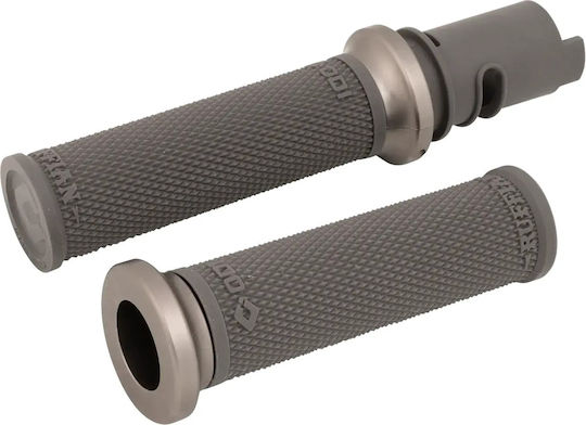 Odi Grip Ghidon 25,4mm Ruffian Diamond Knurled Flanșă Fără Waffle Throttle-by-wire Mediu V30htch-h Gri