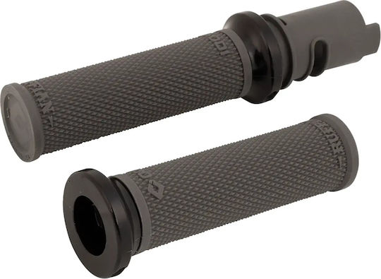 Odi Grip Ghidon 25,4mm Ruffian Diamond Knurled Flanșă Fără Waffle Throttle-by-wire Mediu V30htch-b Gri