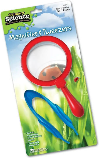 Learning Resources Εκπαιδευτικό Παιχνίδι Μεγεθυντικός Φακός & Τσιμπίδα Μπλε-κόκκινο 3+ Ετών Ler 2777