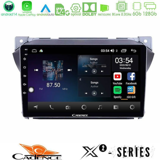 Cadence Car Audio System for Suzuki Alto Nissan Pixo 2009+ (Bluetooth/USB/WiFi/GPS/Apple-Carplay/Android-Auto) with Touch Screen 9"