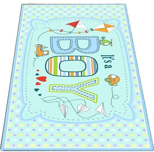 Chilai Home Kinder Teppich Blau 150x200cm