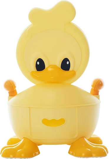 Little Mom Potty Vas cu Capac Galben