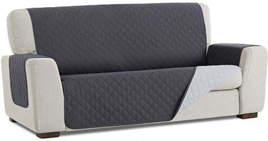 Sofazip Ελαστικό Κάλυμμα Τετραθέσιου Καναπέ Dark Grey - Light Grey 200εκ.