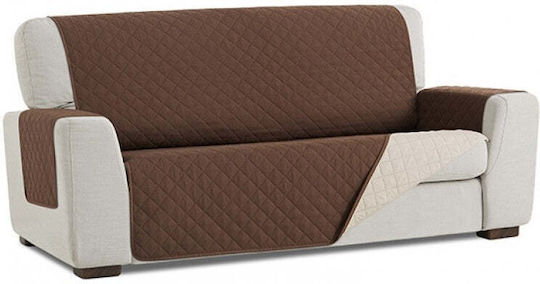 Sofazip Еластичен Калъф За 3-местен диван Brown - Beige 160εκ. 1бр SZMATMABE