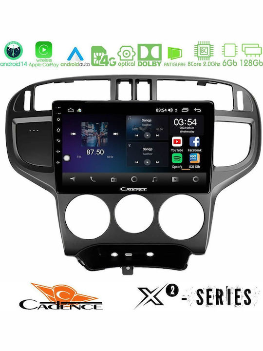 Cadence Car Audio System for Hyundai Matrix 2001-2010 (Bluetooth/USB/WiFi/GPS/Apple-Carplay/Android-Auto) with Touch Screen 9"