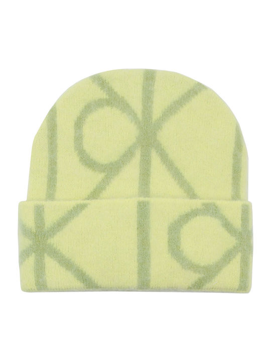 Beanie Unisex Σκούφος Πλεκτός σε Πράσινο χρώμα