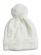 Beanie Γυναικείος Σκούφος Πλεκτός σε Εκρού χρώμα