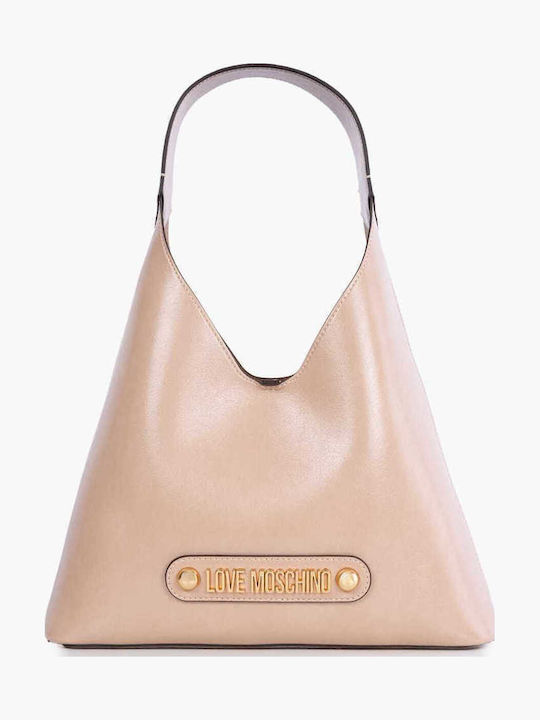 Moschino Γυναικεία Τσάντα Ώμου Μπεζ