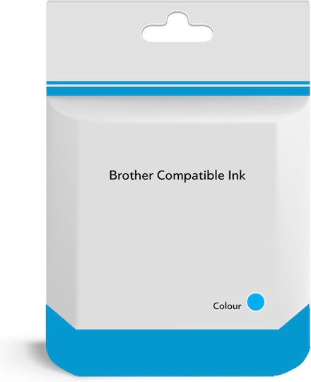 Συμβατό Μελάνι Εκτυπωτή InkJet Brother LC-123C Κυανό 1τμχ