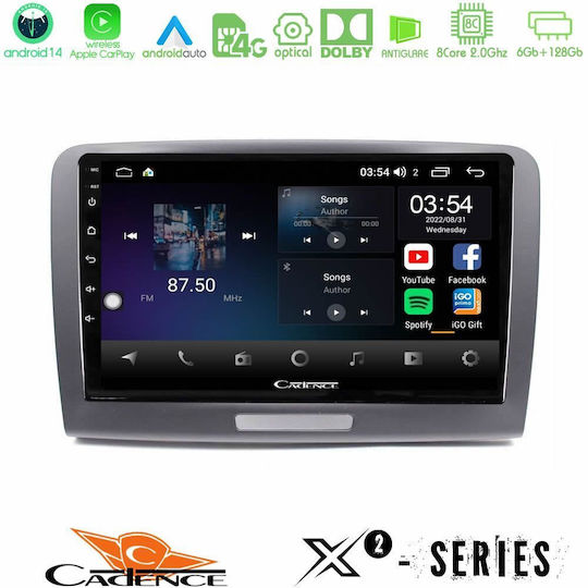 Cadence Auto-Audiosystem für Skoda Hervorragend 2008-2015 (Bluetooth/USB/WiFi/GPS/Apple-Carplay/Android-Auto) mit Touchscreen 9"