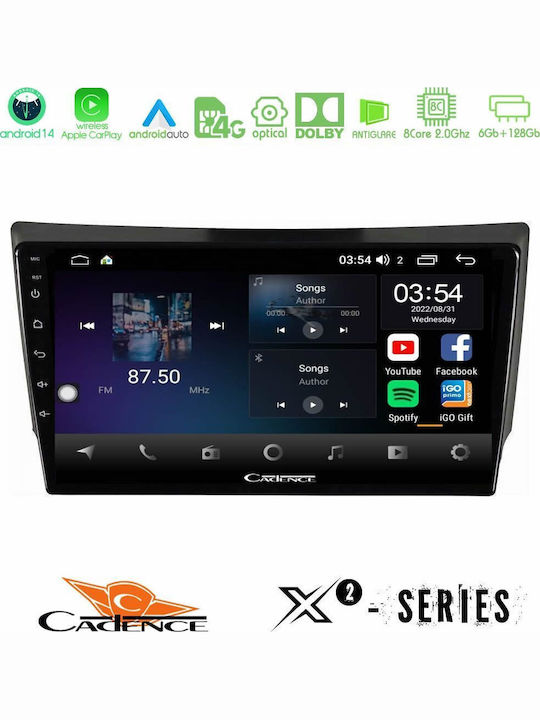 Cadence Auto-Audiosystem für Ssangyong Rexton 2002-2006 (Bluetooth/USB/WiFi/GPS/Apple-Carplay/Android-Auto) mit Touchscreen 9"
