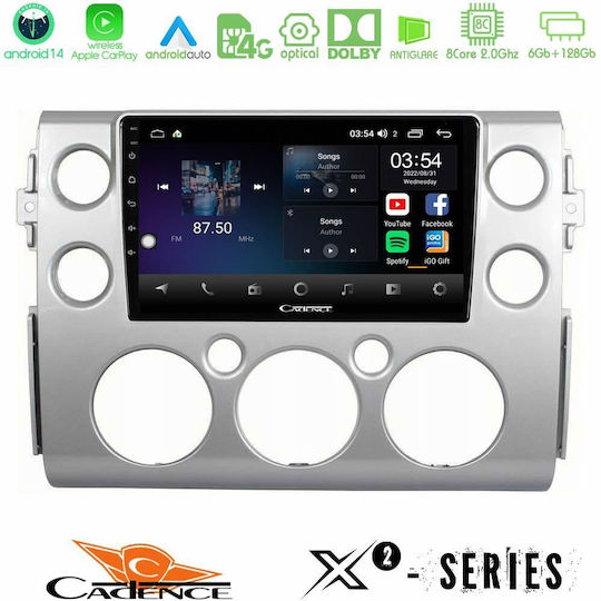Cadence Ηχοσύστημα Αυτοκινήτου για Toyota FJ 2007-2014 (Bluetooth/USB/WiFi/GPS/Apple-Carplay/Android-Auto) με Οθόνη Αφής 9"