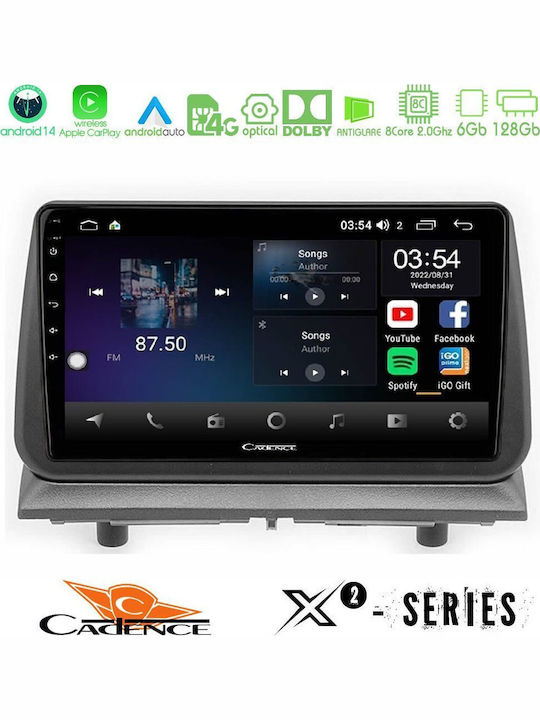 Cadence Auto-Audiosystem Dodge Nitro 2007-2011 (Bluetooth/USB/WiFi/GPS/Apple-Carplay/Android-Auto) mit Touchscreen 9"