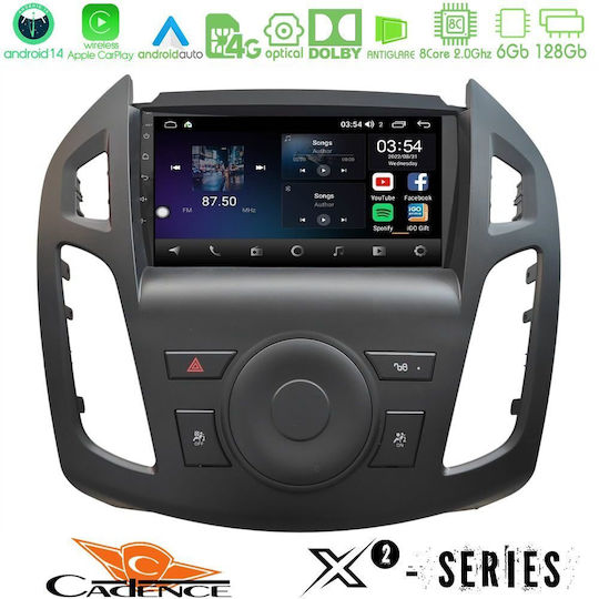 Cadence Car Audio System for Ford Transit Connect / Tourneo Connect 2013-2018 (Bluetooth/USB/WiFi/GPS/Apple-Carplay/Android-Auto) with Touch Screen 9"