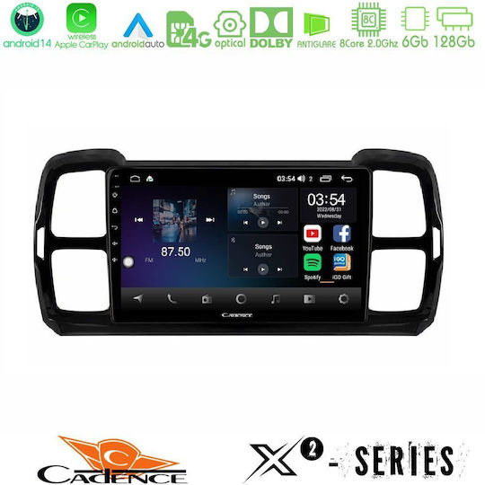 Cadence Ηχοσύστημα Αυτοκινήτου για Citroen DS5 2017-2021 (Bluetooth/USB/WiFi/GPS/Apple-Carplay/Android-Auto) με Οθόνη Αφής 9"