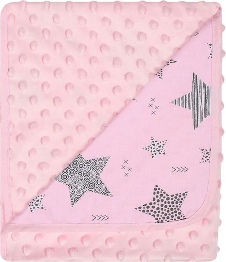 Duet Baby Blanket Nursery Swaddling Blankets Cotton Pink 80x90cm