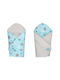 Duet Baby Pătură Pepinieră Swaddling pături 100% bumbac Albastru 80x80cm
