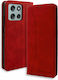 Bodycell Book Synthetic Leather / Leather Red (Moto G56)