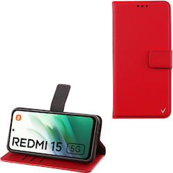 Volte-Tel Allure Magnet Buchen Sie Rot (Redmi 15)