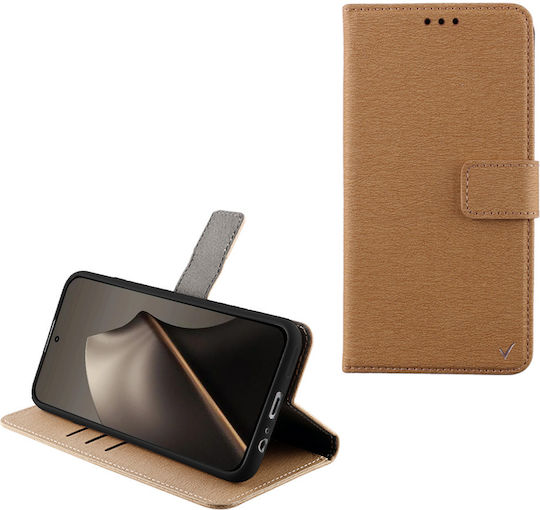 Volte-Tel Book Δερματίνης / Σιλικόνης Χρυσό (Xiaomi 15T)