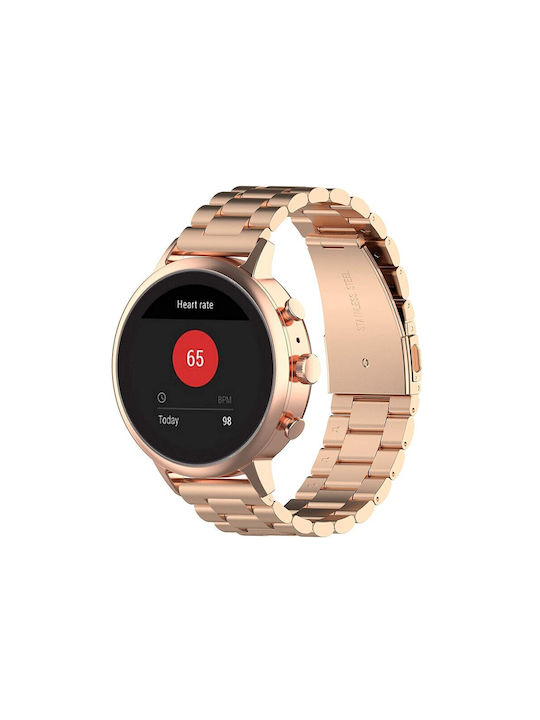 Λουράκι Ανοξείδωτο Ατσάλι Ροζ Χρυσό (Huawei Watch GT4/GT5 41mm / GT5 Pro 42mm)