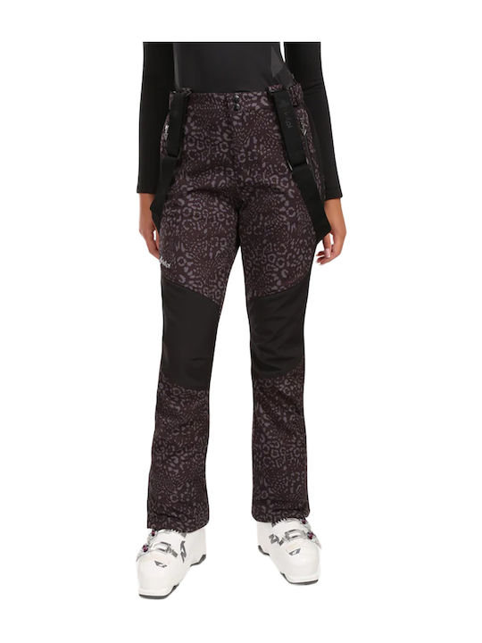 Kilpi ZL0407KI-BLK Pantaloni de schi și snowboard pentru femei Ski & Snowboard Coajă moale Negru