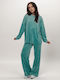 Sweatpants Set Velvet Pink