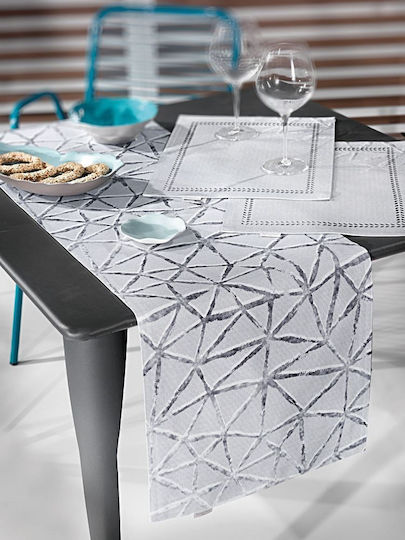 Saint Clair Metallic Placemats Silver 45x33cm 4pcs