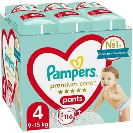 Pampers Diaper Pants Premium Care No. 4 for 9-15kg 116pcs
