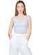 3 Women's Summer Crop Top Sleeveless Limestone