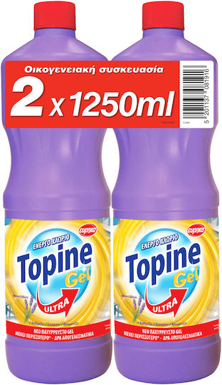 Topine Χλωρίνη σε Gel με Άρωμα Λεβάντα 2x1.25lt