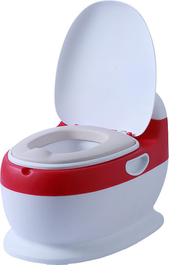 Little Mom Potty Vas cu Capac Alb