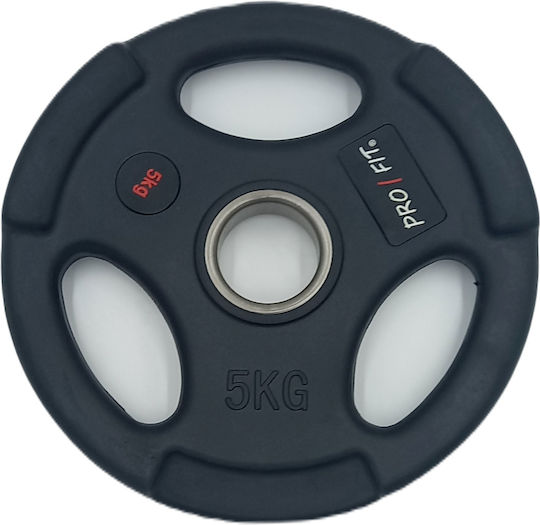 Profit Strength Training Plate Olympic Type Metal 1 x 5kg Φ50mm with Handles